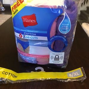 Hanes cool comfort cotton hi-cuts 6 pack Size 14-16